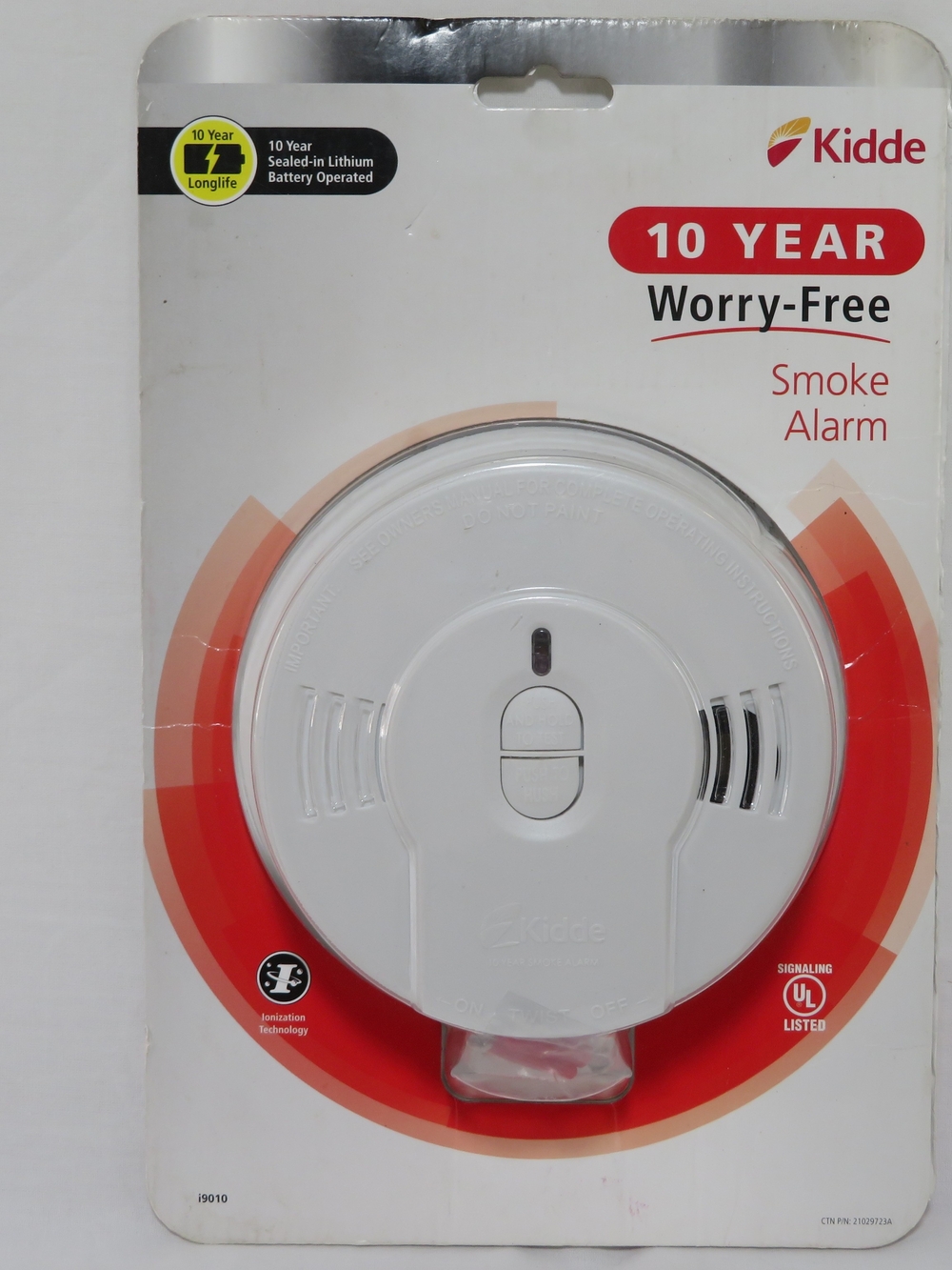 KIDDE I9010 Smoke Detector Alarm Alarm Has A 10yr Battery Life